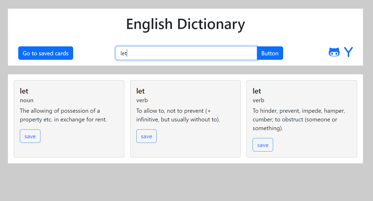 preview of English Dictionary